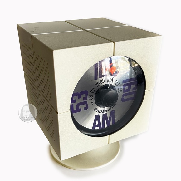 Vintage Panasonic Radio R-47A Transistor Cube Centerport Space Age 70s Atomic - Picture 3 of 16